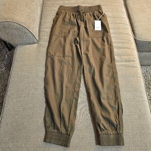 A New Day Olive Lyocell Blend Casual Neutral Relaxed Pull-On Pants Size XS